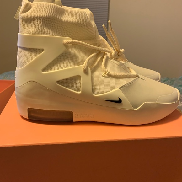 FEAR OF GOD Nike Cream High-Top Sneakers - Picture 1 of 11